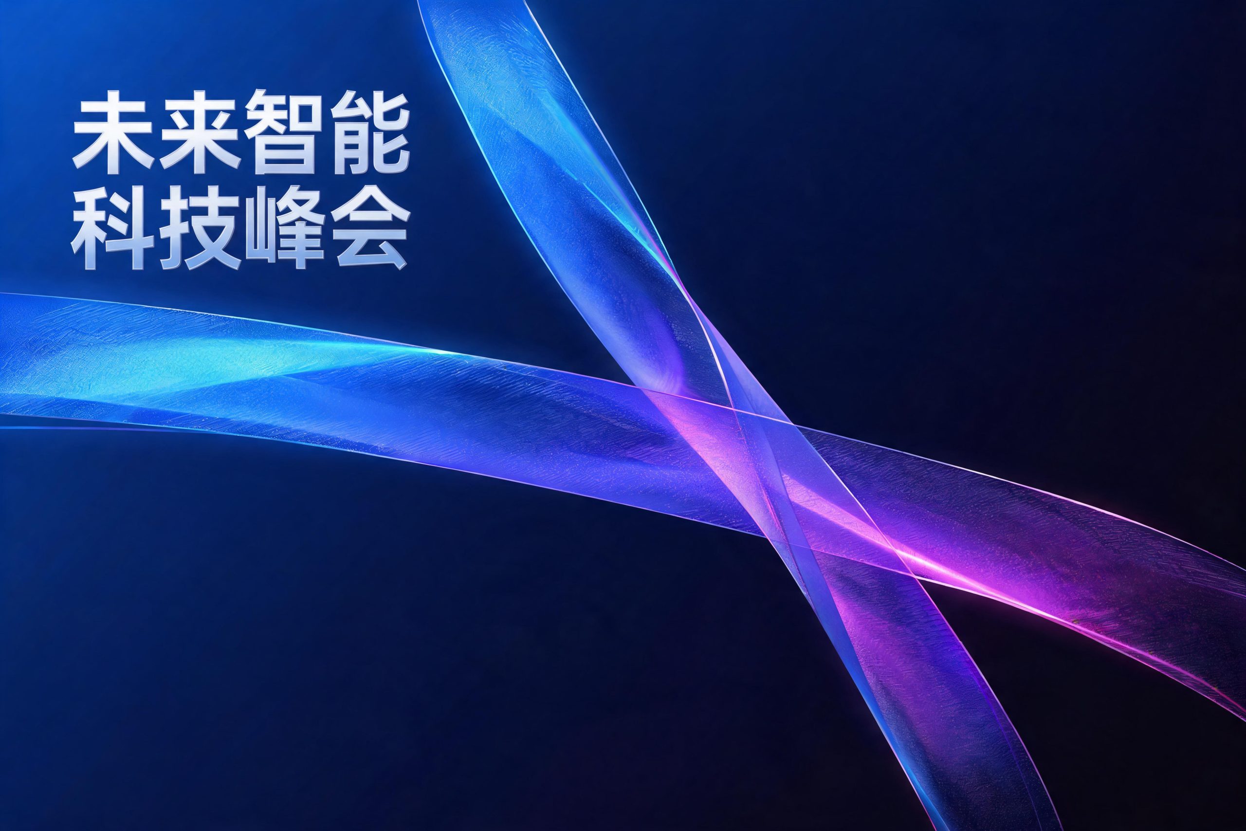 Seedream 5.0生成——未来科技感发布会主视觉海报,3:2横构图
