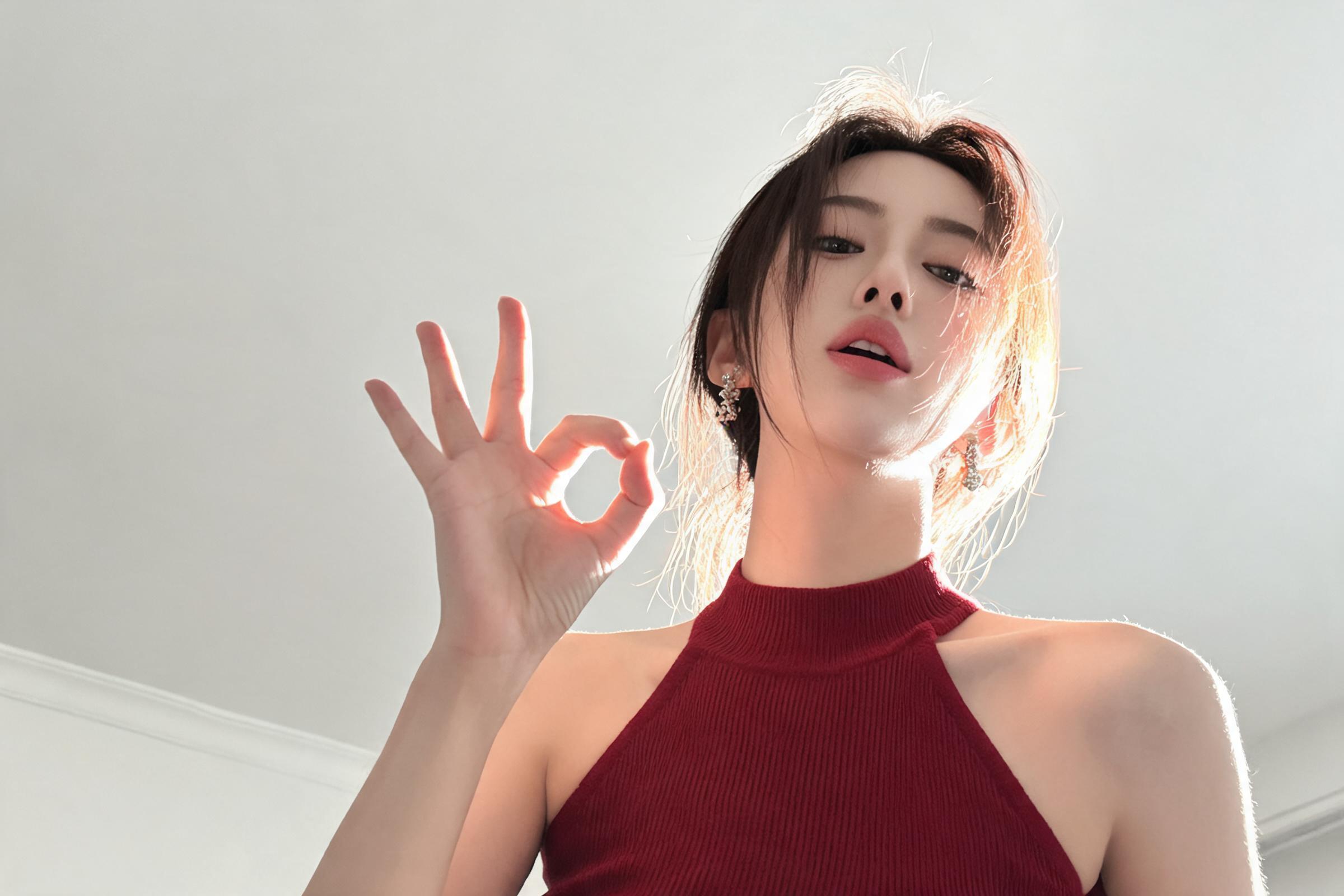 低角度逆光仰拍夏日慵懒快照完整效果