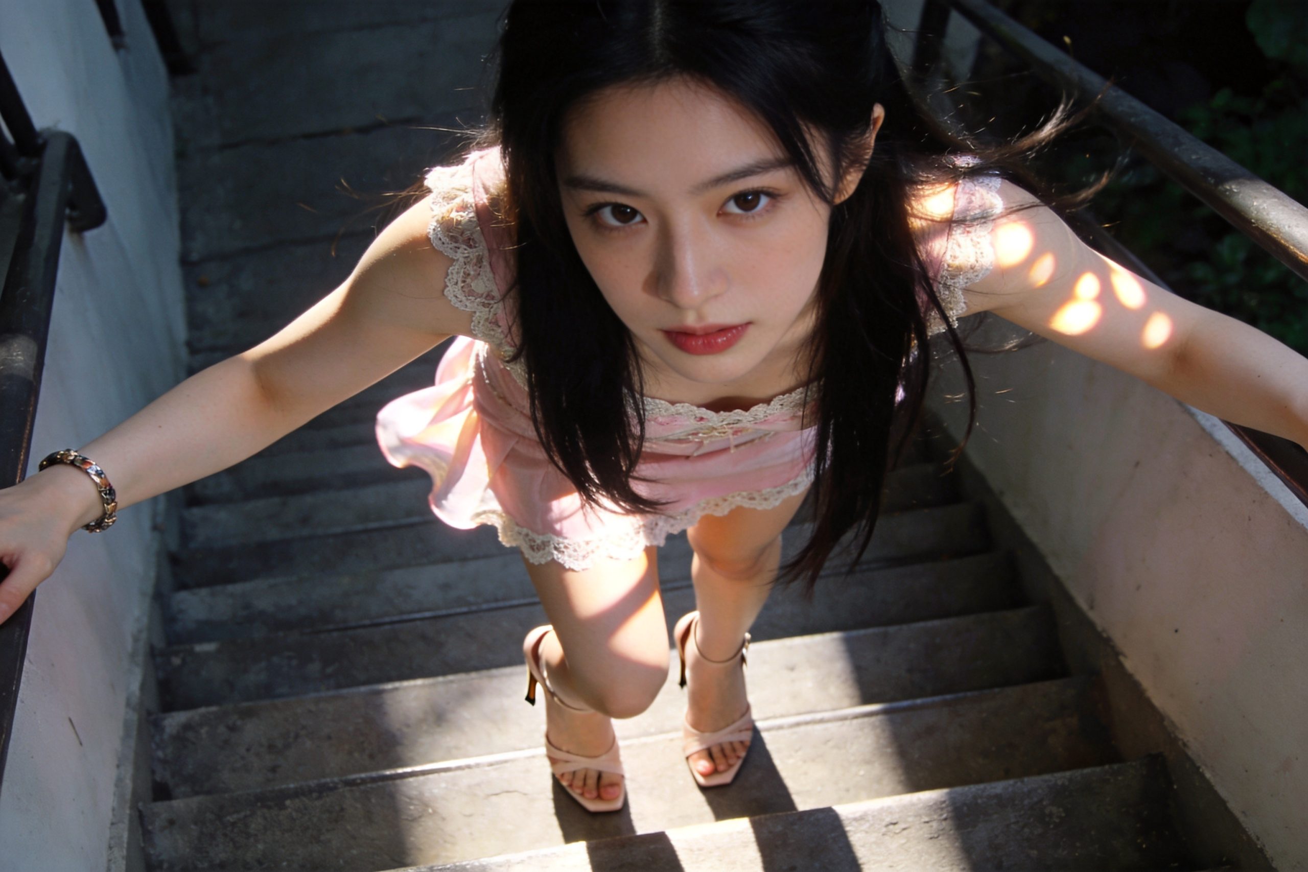 你写的不是 Prompt，是摄影分镜——逆光、辉光、斑驳光影的「镜头调度」拆解