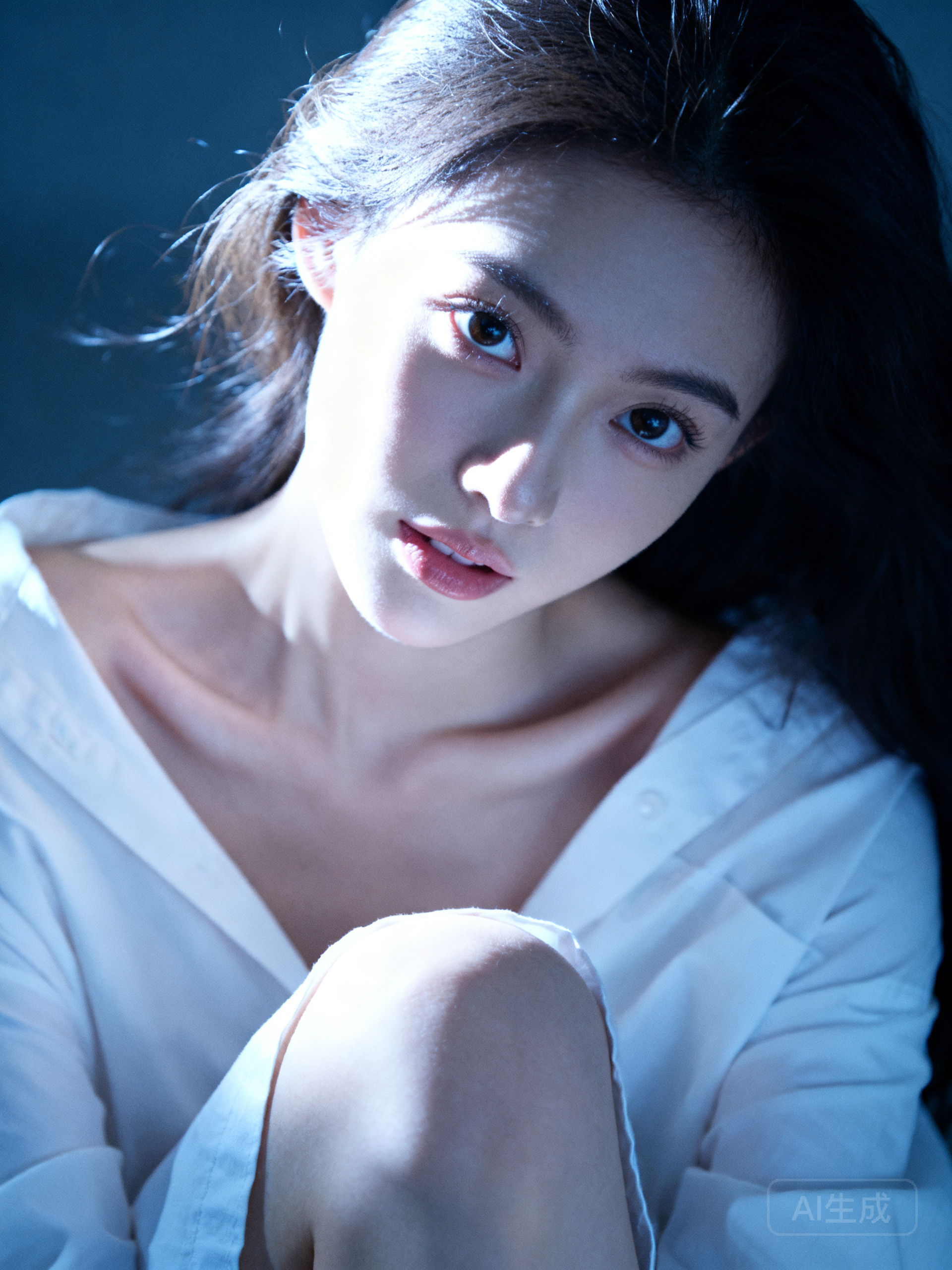 Seedream 4.0 光质递进超近景人像效果图 1