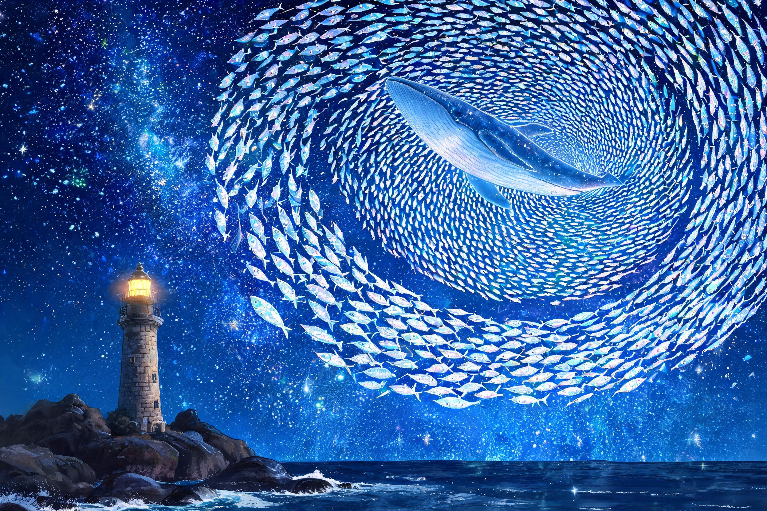 让一张静态的图自己动：拆解一条光效应艺术星空幻境Prompt